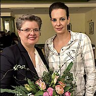 Silke Homburg und Präsidentin Nadine Eckhoff (v. li. nach re.)