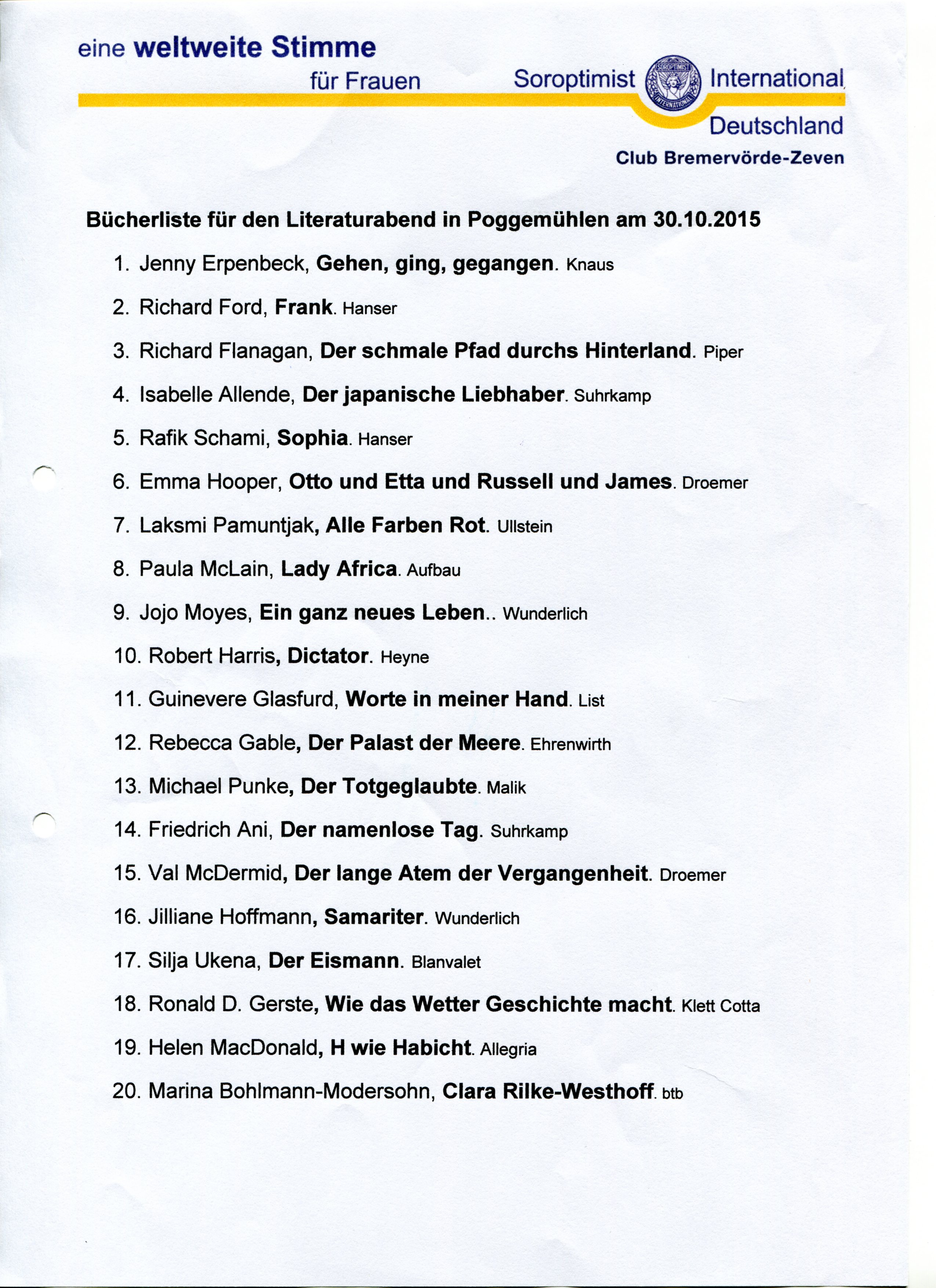 Si Club Bremervorde Zeven Soroptimist International Deutschland Details